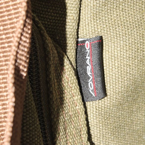 Sovrano Olive Valore Canvas Messenger Bag HazMat Advertising Embroidery Travel - Picture 9 of 10